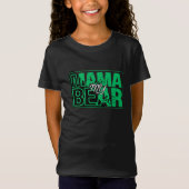 Minimal Mama Bear Typography Art T-shirt (Voorkant)