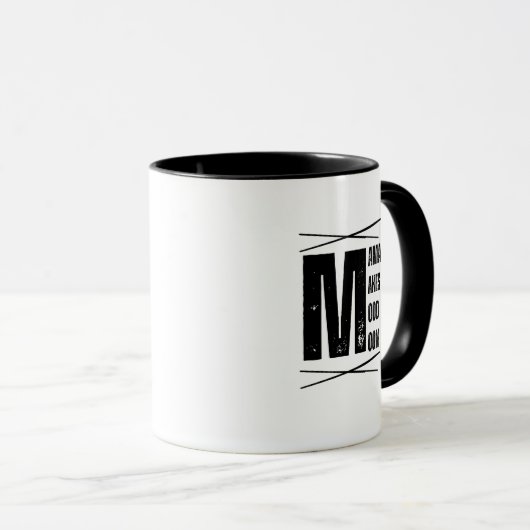 Minimal Mama Mood Moon Bear Design Mok (Voorkant rechts)