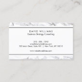 Minimal Marble Consultant Visitekaartje (Achterkant)