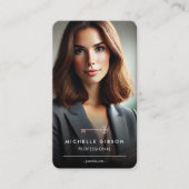 Minimal Marketing Professional Business Card Contactkaartje (Voorkant)