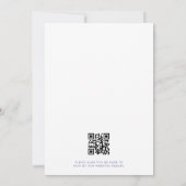 Minimal Marokkaanse Tegels Blue Golden QR Code Kaart (Achterkant)