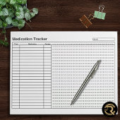 Minimal Medication Tracker  Notitieblok