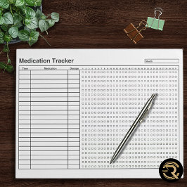 Minimal Medication Tracker  Notitieblok