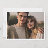 Minimal Merry Christmas Ornament Aankondiging (Achterkant)