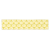 Minimal Midcentury Bowls Art Yellow Korte Tafelloper (Horizontaal)