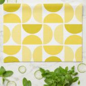 Minimal Midcentury Bowls Art Yellow Theedoek (Gevouwen)