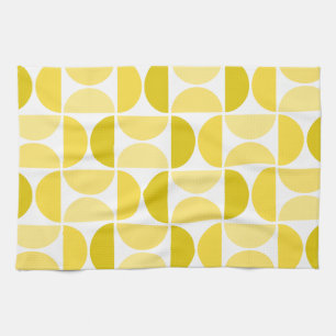 Minimal Midcentury Bowls Art Yellow Theedoek