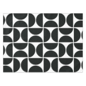 Minimal Midcentury Bowls Art Zwart Wit Tafelkleed (Voorkant (Horizontaal))