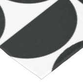 Minimal Midcentury Bowls Art Zwart Wit Tafelkleed (Gekanteld)