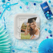 Minimal Minimalist Photo Arch Graduation Papieren Bordje (Feest)