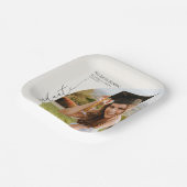 Minimal Minimalist Photo Arch Graduation Papieren Bordje (Gebogen)