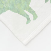 Minimal mint french bulldog Silhouette blanket  Fleece Deken (Hoek)