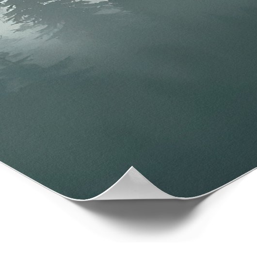 Minimal Misty Forest Wall Art Poster (Hoek)