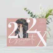 Minimal Modern Arch Photo Graduation Announcement Kaart (Staand voorkant)