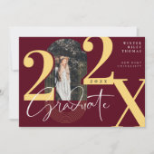 Minimal Modern Arch Photo Graduation Announcement Kaart (Voorkant)