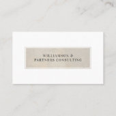 Minimal Modern Beige Stone texture Photo QR Code Visitekaartje (Achterkant)