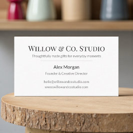 Minimal Modern Business Card Visitekaartje