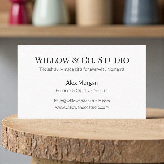 Minimal Modern Business Card Visitekaartje