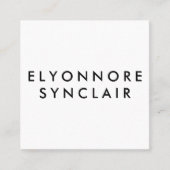 Minimal Modern Craft Chocolate Maker Qr Code Vierkante Visitekaartje (Voorkant)