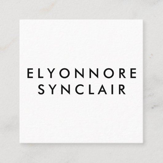 Minimal Modern Craft Chocolate Maker Qr Code Vierkante Visitekaartje (Voorkant)