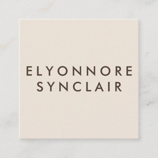 Minimal Modern Craft Chocolate Maker Qr Code Vierkante Visitekaartje (Voorkant)