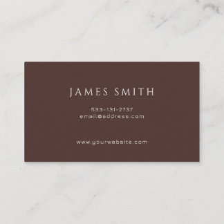 Minimal Modern Creative Director Business Card Visitekaartje