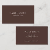 Minimal Modern Design Lead Business Card Visitekaartje (Voorkant / Achterkant)