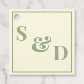 Minimal Modern Editable Wedding Bedankjes Labels (Voorkant)