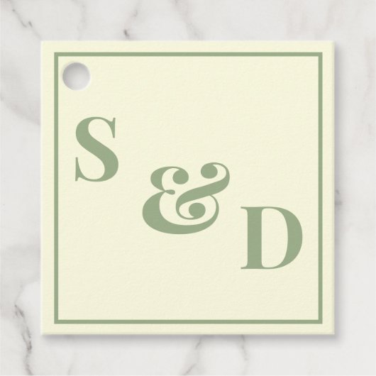 Minimal Modern Editable Wedding Bedankjes Labels (Voorkant)