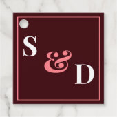 Minimal Modern Editable Wedding Bedankjes Labels (Voorkant)