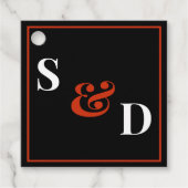 Minimal Modern Editable Wedding Bedankjes Labels (Voorkant)