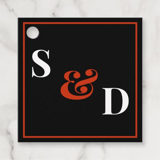 Minimal Modern Editable Wedding Bedankjes Labels (Voorkant)