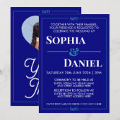 Minimal Modern Editable Wedding Kaart (Voorkant / Achterkant)