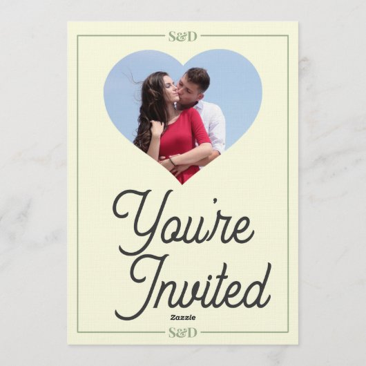 Minimal Modern Editable Wedding Kaart (Achterkant)