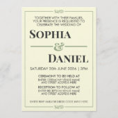 Minimal Modern Editable Wedding Kaart (Voorkant)