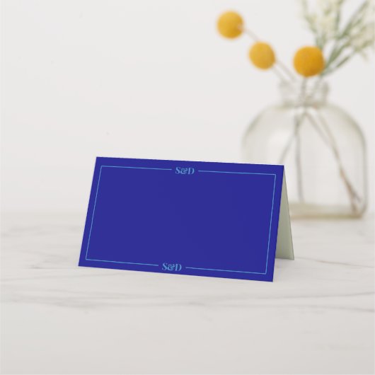Minimal Modern Editable Wedding Plaatskaartje (Voorkant)