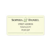 Minimal Modern Editable Wedding RSVP Address Label (Voorkant)