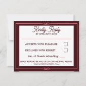 Minimal Modern Editable Wedding RSVP Kaartje (Voorkant)