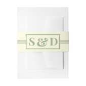 Minimal Modern Editable Wedding Uitnodigingen Wikkel (Voorkant Voorbeeld)