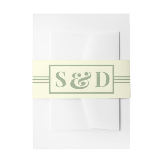 Minimal Modern Editable Wedding Uitnodigingen Wikkel