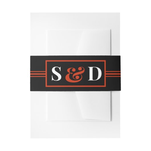 Minimal Modern Editable Wedding Uitnodigingen Wikkel (Voorkant Voorbeeld)