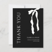 Minimal Modern Elegant Eenvoudig Boog Afstuderen Bedankkaart (Voorkant)