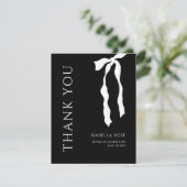 Minimal Modern Elegant Eenvoudig Boog Afstuderen Bedankkaart (Staand voorkant)