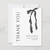 Minimal Modern Elegant Eenvoudig Boog Afstuderen Bedankkaart (Voorkant)