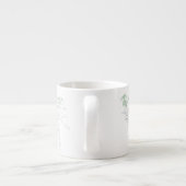 Minimal Modern Flower Outline voor vrouwen Espresso Kop (Achterkant)