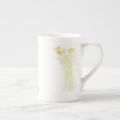  Minimal Modern Flower Outline voor vrouwen Porselein Kop (Rechts)