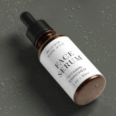 Minimal Modern Gezicht Serum 1 OZ Fles Waterdicht Labels