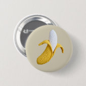 Minimal Modern Grandmacore Schattigee gehaakte ban Ronde Button 5,7 Cm (Voorkant /achterkant)