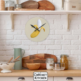 Minimal Modern Grandmacore Schattigee gehaakte ban Ronde Klok