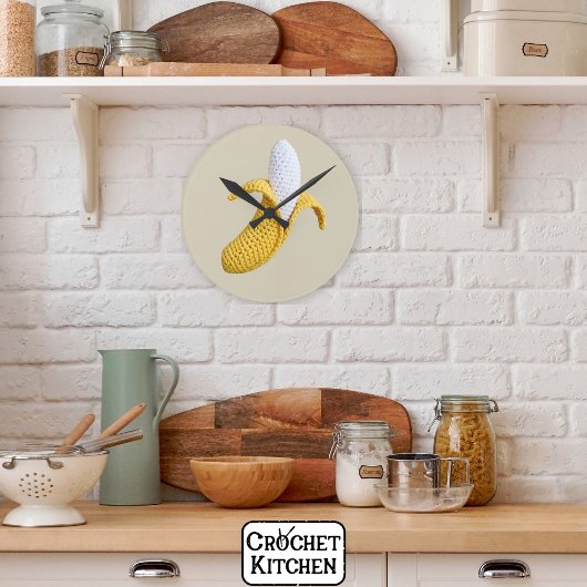 Minimal Modern Grandmacore Schattigee gehaakte ban Ronde Klok